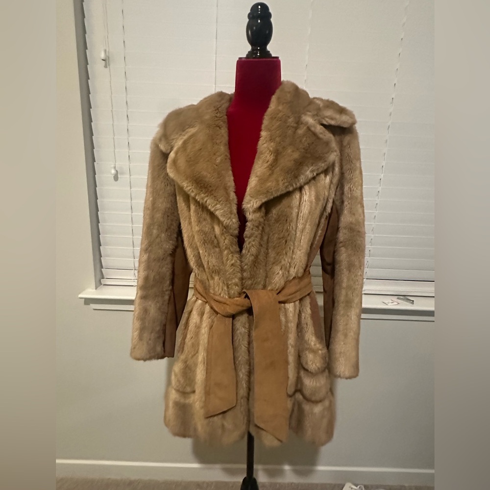 Tissavel of France Faux Fur Coat